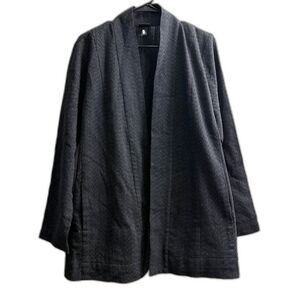 Women's Eileen Fisher Wool Blend Open Front Blazer/Jacket Size L